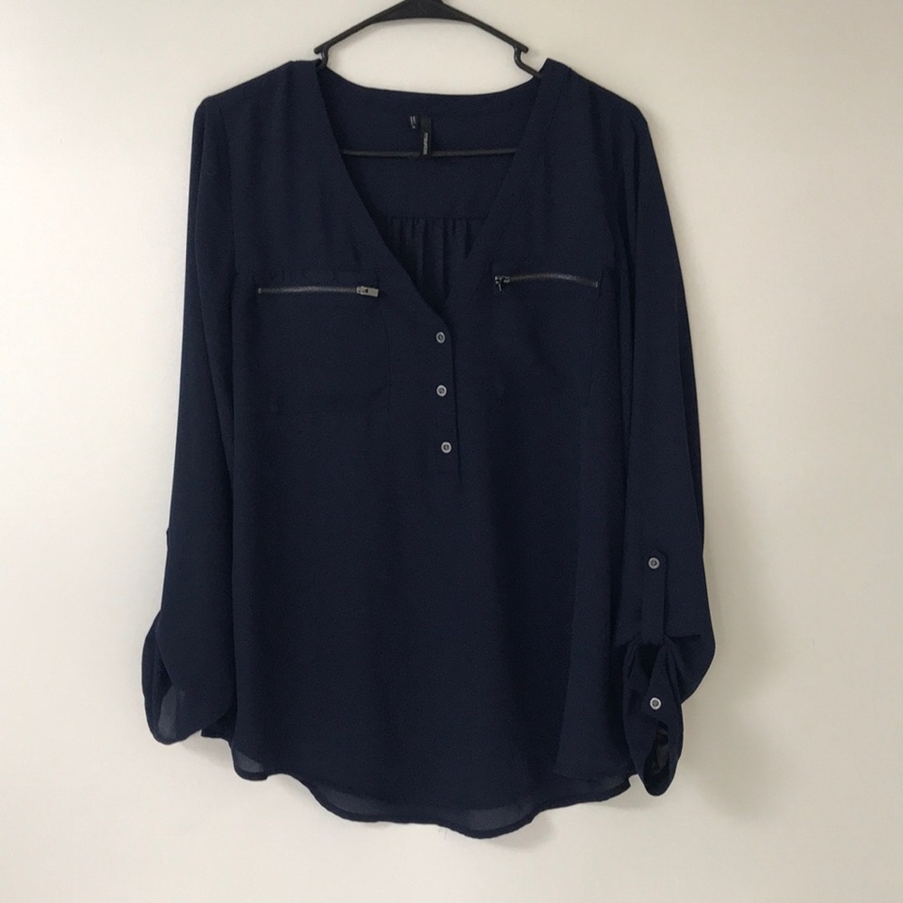 Navy Blouse